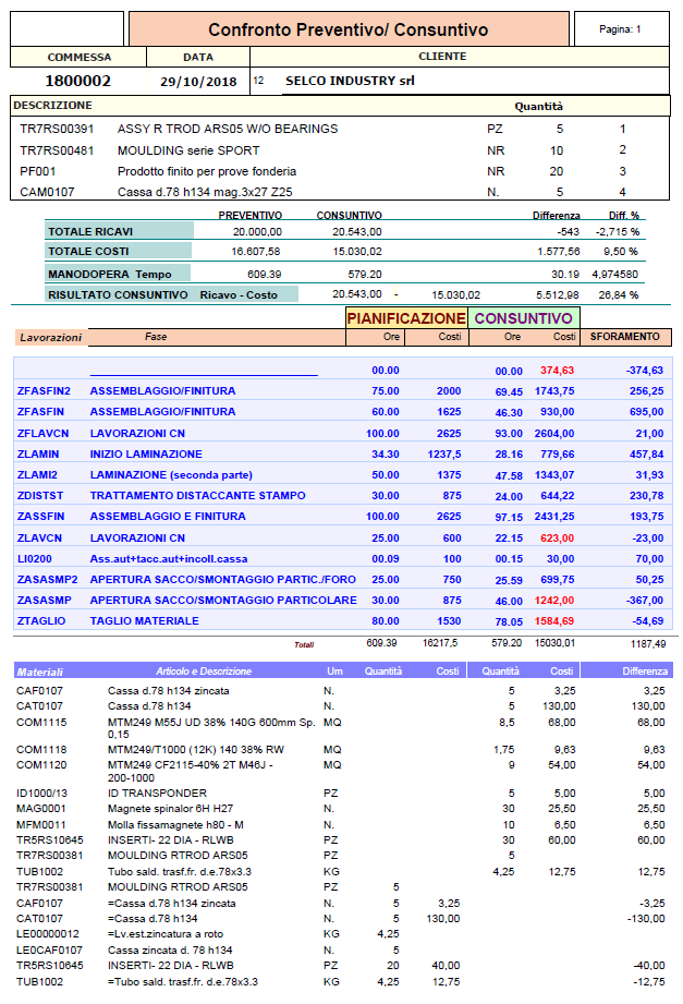 Consuntivi Vari Gestione Informatica